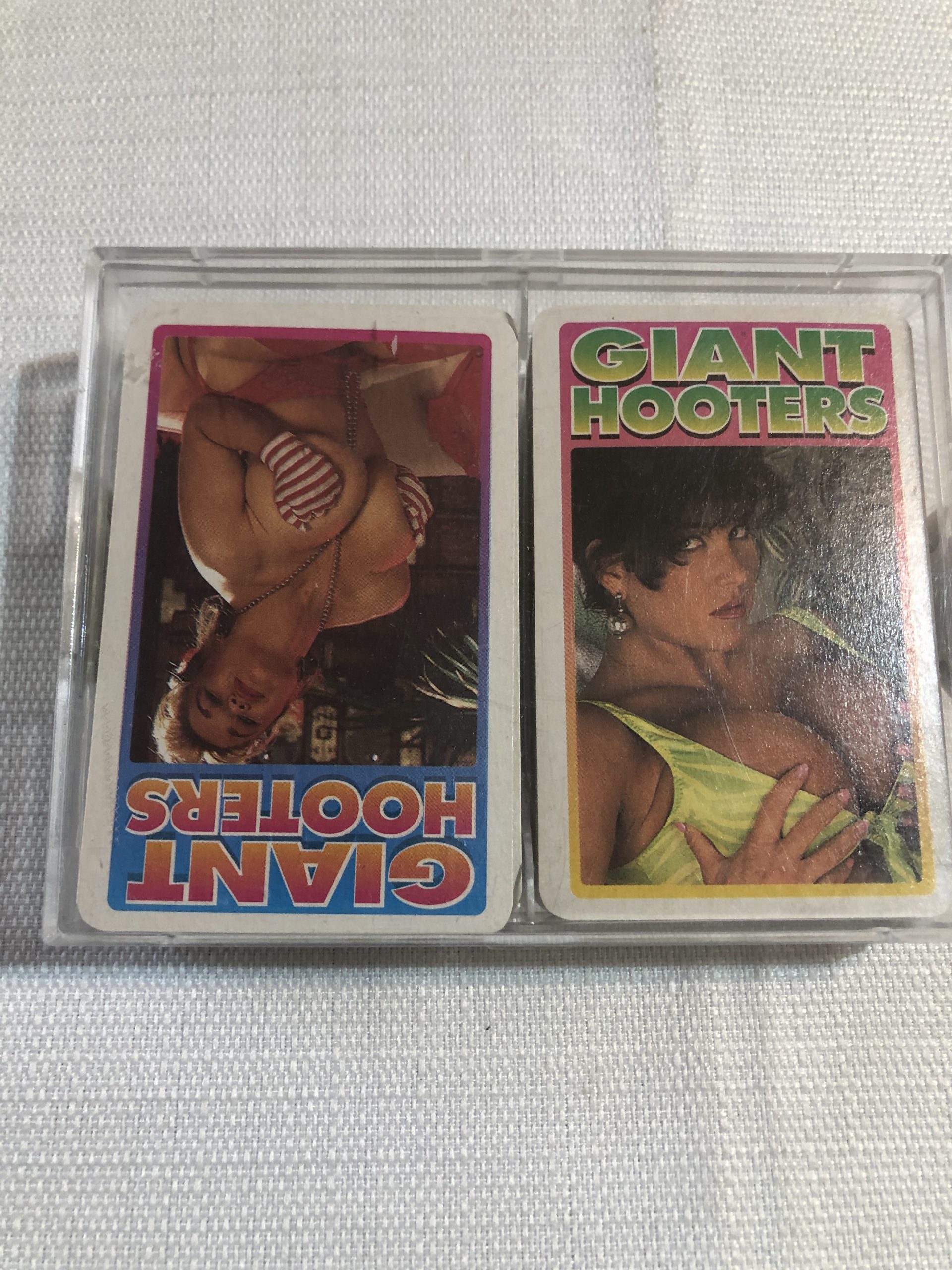 Double Deck of Giant Hooters Nude playing Cards Adult open pack good  condition - Adult Magazines and More